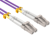 In practical applications, what is the transmission speed of OM4 fiber optic cable?